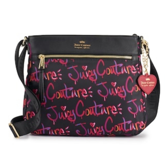 Juicy Couture Handbags - Juicy Couture City Excursion Drip Graffiti Cross body Bag
